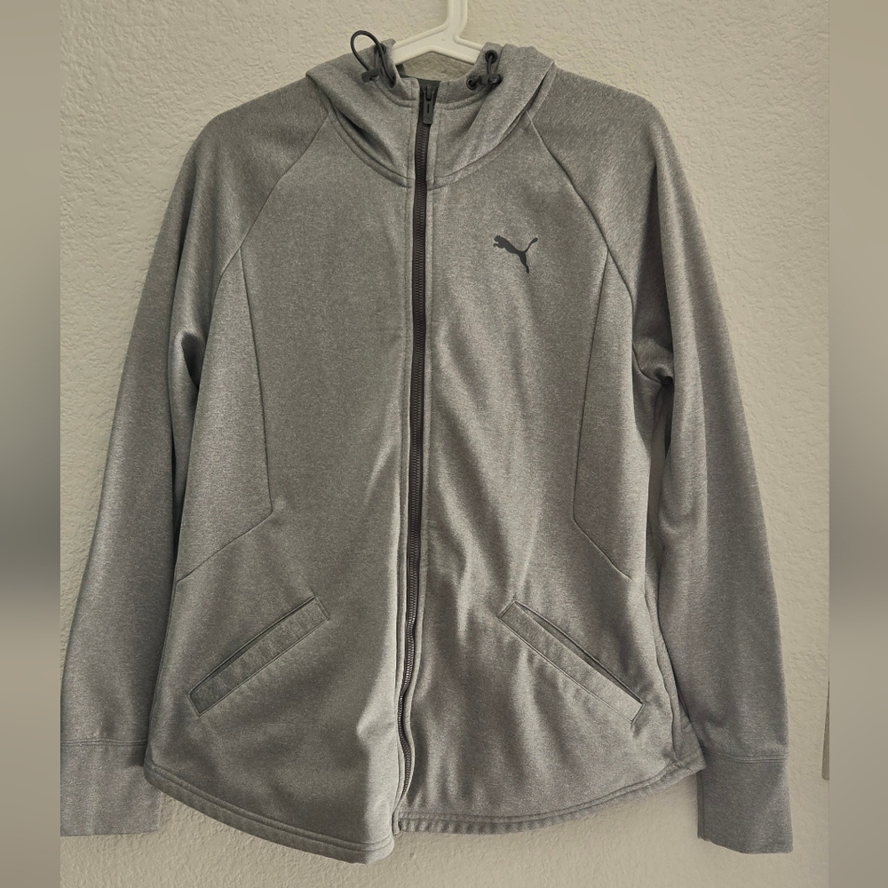 Puma Charcoal Full-Zip Hoodie Sz XL